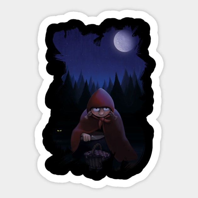 Bad Little red riding hood Sticker by JORDYGRAPH